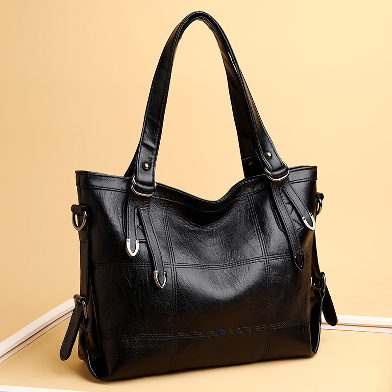 PU Leather Medium Handbag